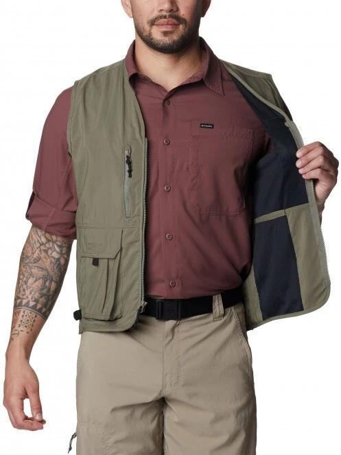 Columbia Silver Ridge Utility Vest férfi mellény zöld színben 5