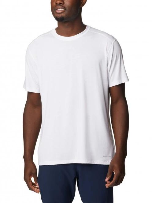 Columbia M Endless Trail Running Tech Tee férfi rövid ujjú sport póló fehér színben 2