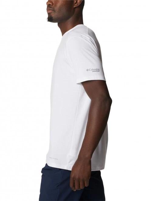 Columbia M Endless Trail Running Tech Tee férfi rövid ujjú sport póló fehér színben 3