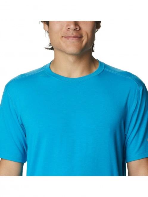 Columbia M Endless Trail Running Tech Tee férfi rövid ujjú sport póló kék színben 5