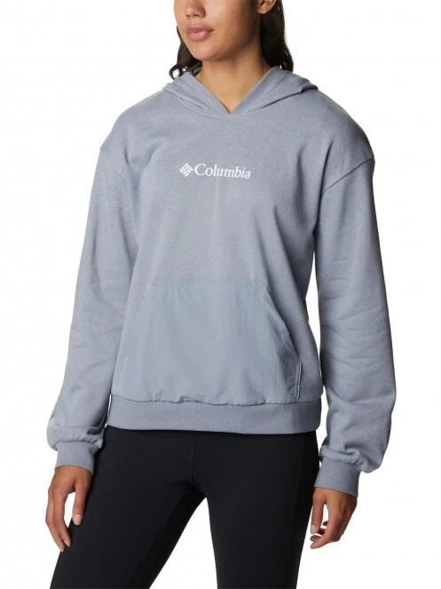 Columbia Columbia Logo III French Terry Hoodie női kapucnis pulóver szürke színben 2
