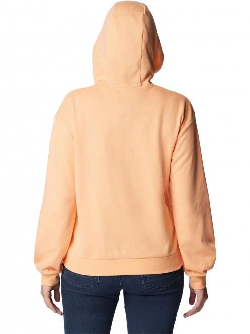 Columbia Columbia Logo III French Terry Hoodie női kapucnis pulóver narancssárga színben 4