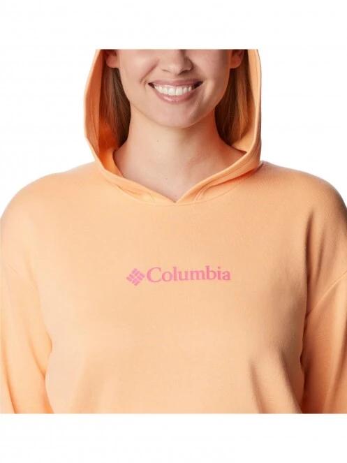 Columbia Columbia Logo III French Terry Hoodie női kapucnis pulóver narancssárga színben 5