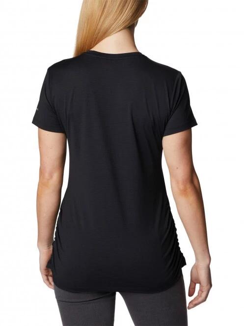 Columbia Leslie Falls Short Sleeve Shirt női rövid ujjú sport póló fekete színben 4