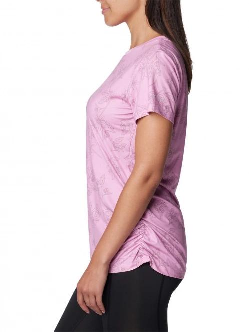 Columbia Leslie Falls Short Sleeve női ujjatlan sport póló rózsaszín színben 3
