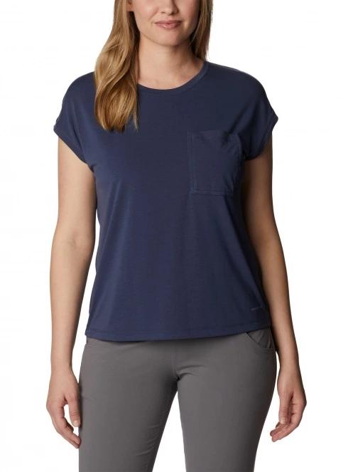 Columbia Boundless Trek Short Sleeve Tee női rövid ujjú póló kék színben 2