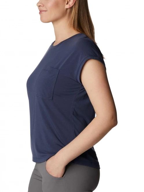 Columbia Boundless Trek Short Sleeve Tee női rövid ujjú póló kék színben 3