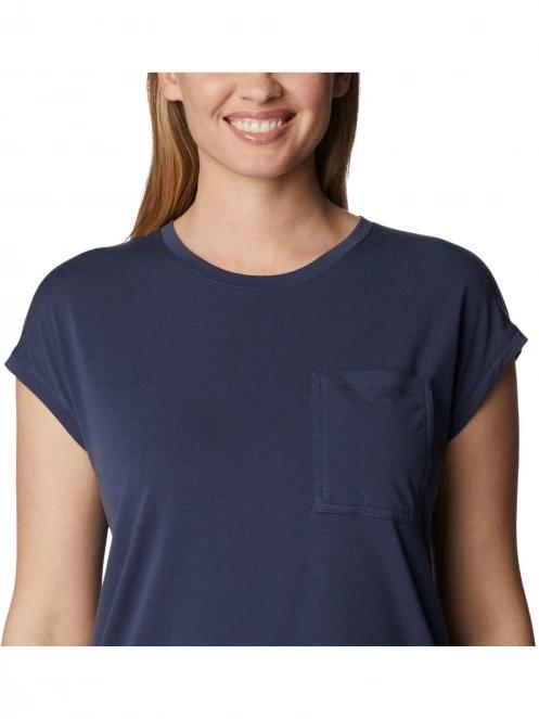 Columbia Boundless Trek Short Sleeve Tee női rövid ujjú póló kék színben 5