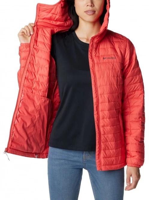Columbia Silver Falls Hooded Jacket női steppelt átmeneti kabát piros színben 6