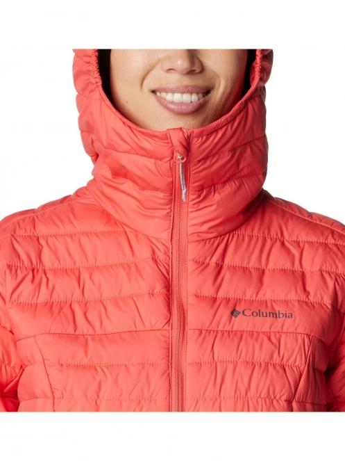 Columbia Silver Falls Hooded Jacket női steppelt átmeneti kabát piros színben 7