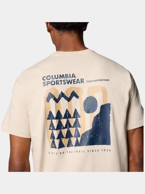 Columbia Explorers Canyon Back SS Tee férfi rövid ujjú póló homok színben 6