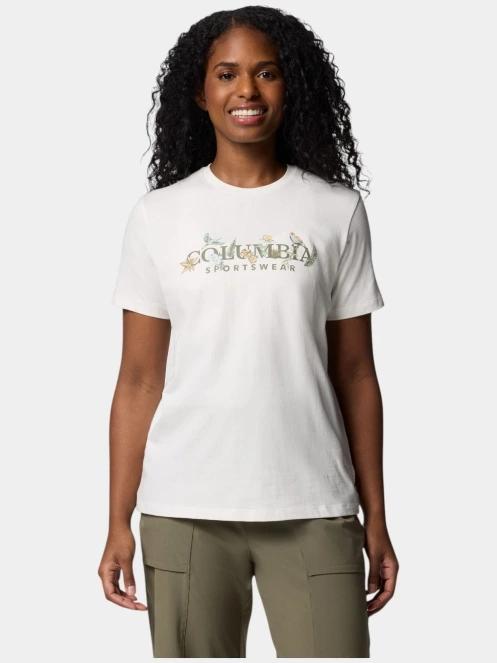 Columbia Boundless Beauty Logo SS Tee női rövid ujjú póló fehér színben 2