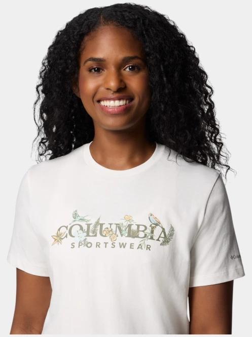 Columbia Boundless Beauty Logo SS Tee női rövid ujjú póló fehér színben 5