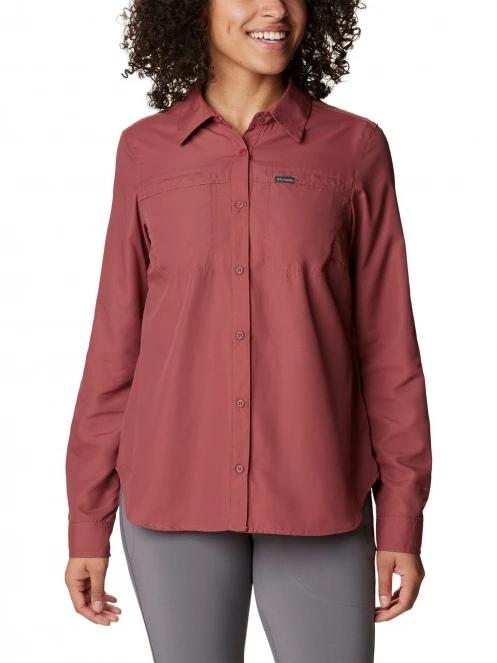 Columbia Silver Ridge 3.0 Long Sleeve Shirt női túraing piros színben 2