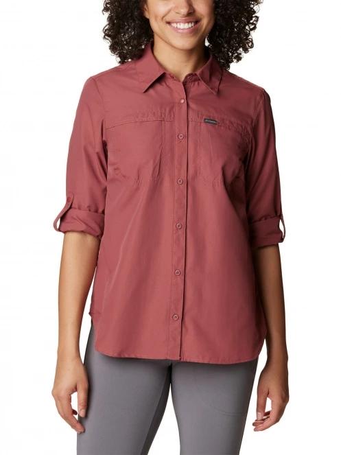 Columbia Silver Ridge 3.0 Long Sleeve Shirt női túraing piros színben 5