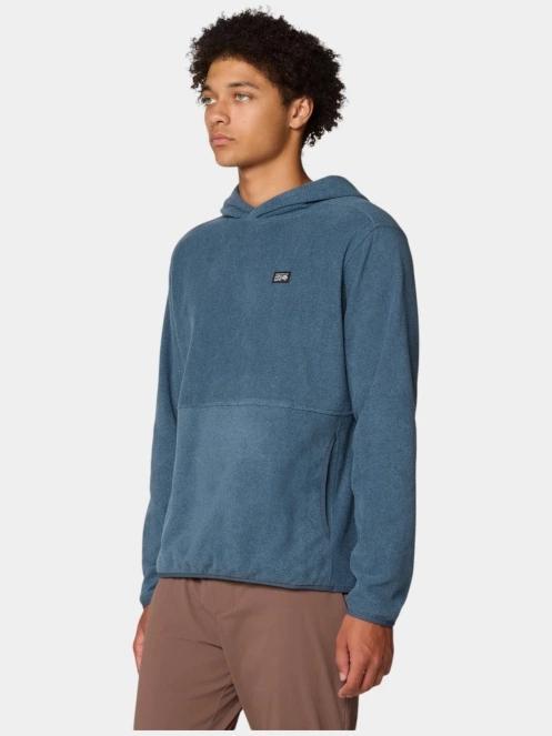 Mountain Hardwear Microchill Hoody férfi polár pulóver kék színben 5