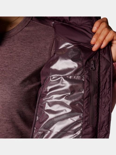 Columbia Pike Lake II Cropped Jacket női steppelt átmeneti kabát piros színben 7