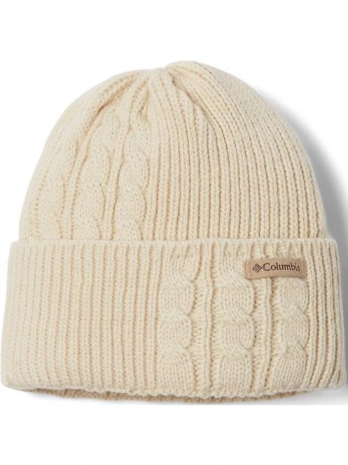 Columbia Agate Pass Cable Knit Beanie női kötött sapka homok színben 2