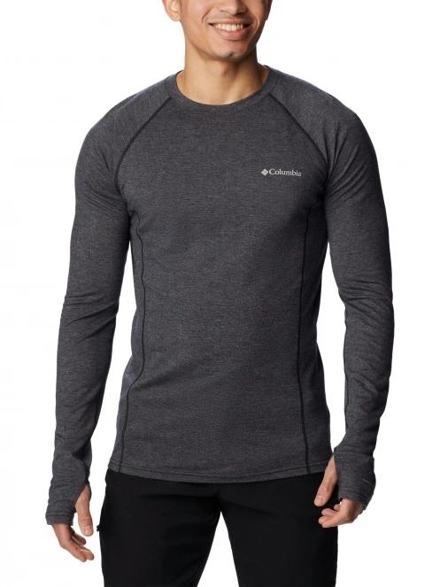 Columbia Tunnel Springs Wool Crew férfi aláöltöző felső fekete színben 2