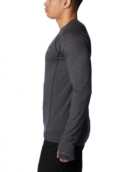 Columbia Tunnel Springs Wool Crew férfi aláöltöző felső fekete színben 3