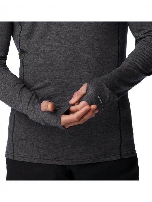 Columbia Tunnel Springs Wool Crew férfi aláöltöző felső fekete színben 5