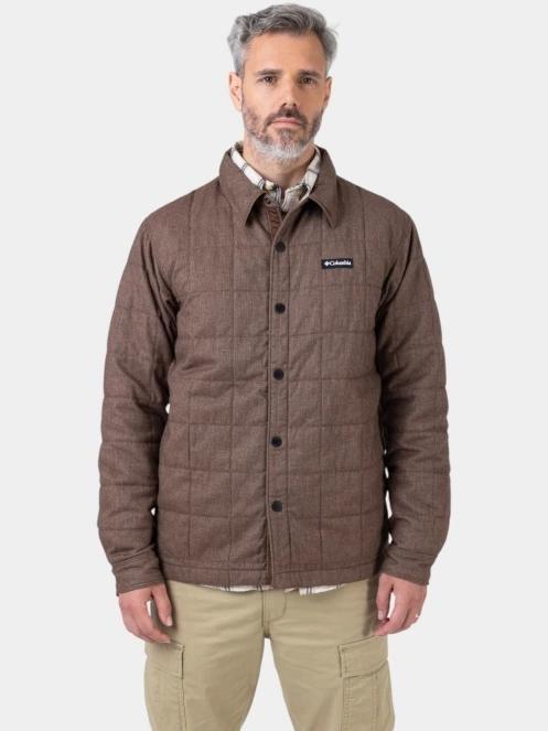 Columbia Landroamer Quilted Shirt Jacket férfi átmeneti kabát barna színben 10
