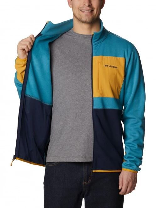 Columbia Columbia Hike Full Zip férfi polár pulóver kék színben 5