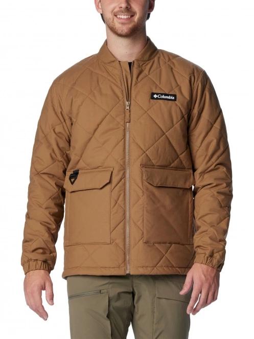 Columbia Rad Padded Jacket férfi steppelt átmeneti kabát barna színben 2
