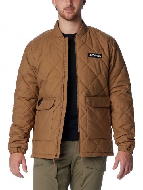 Columbia Rad Padded Jacket férfi steppelt átmeneti kabát barna színben 5