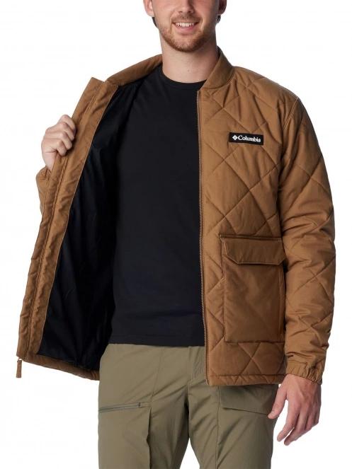 Columbia Rad Padded Jacket férfi steppelt átmeneti kabát barna színben 6