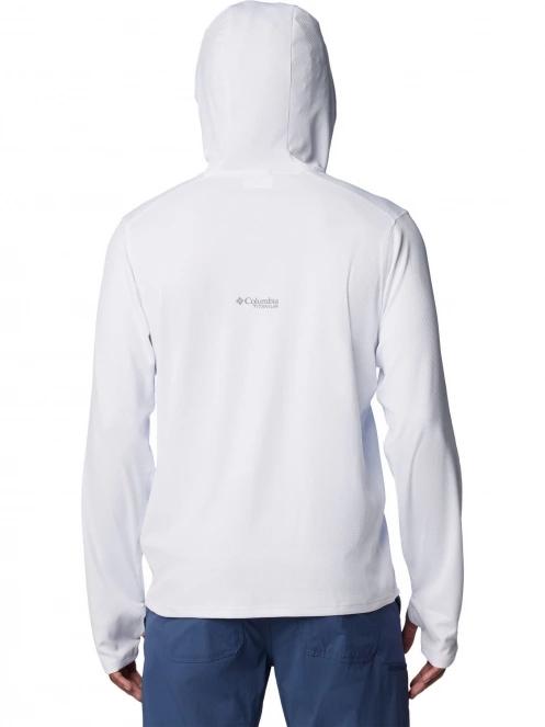 Columbia Summit Valley Hoodie férfi hosszú ujjú sport póló fehér színben 4
