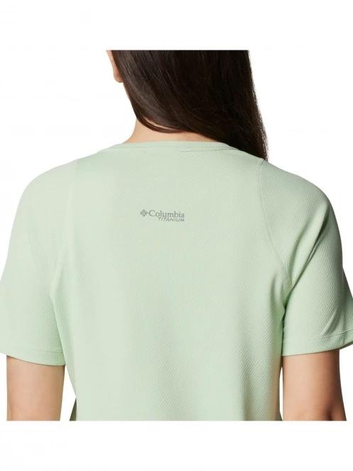 Columbia Summit Valley Short Sleeve Crew női rövid ujjú sport póló zöld színben 6