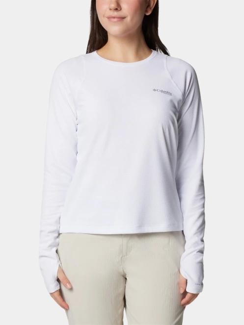 Columbia Summit Valley Long Sleeve Crew női hosszú ujjú sport póló fehér színben 2
