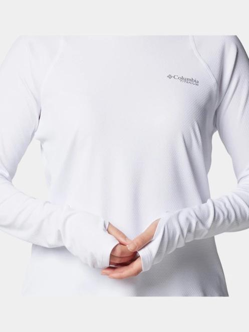 Columbia Summit Valley Long Sleeve Crew női hosszú ujjú sport póló fehér színben 6