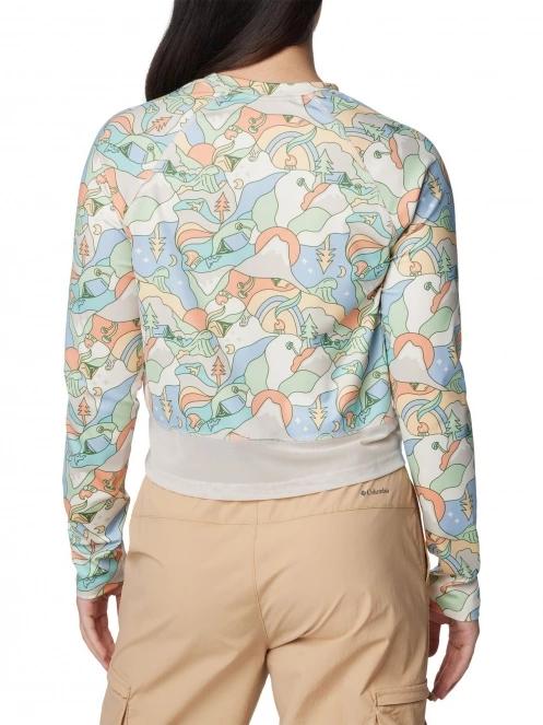 Columbia Boundless Trek Active Long Sleeve Shirt női hosszú ujjú póló homok színben 4