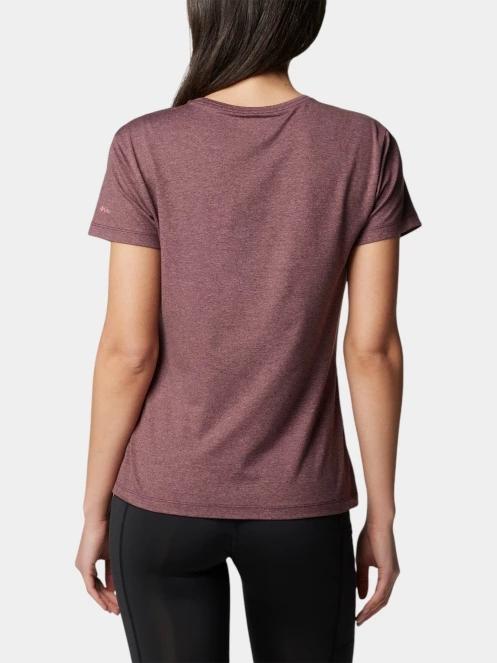 Columbia Sloan Ridge Graphic Short Sleeve Tee női rövid ujjú póló piros színben 4