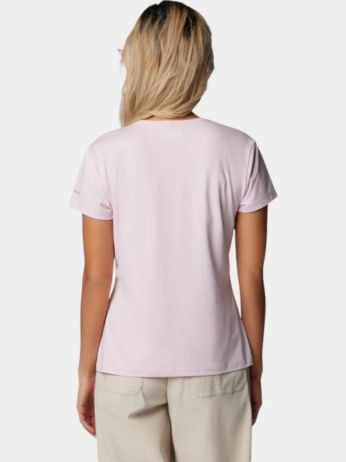 Columbia Sloan Ridge Graphic Short Sleeve Tee női rövid ujjú póló rózsaszín színben 4