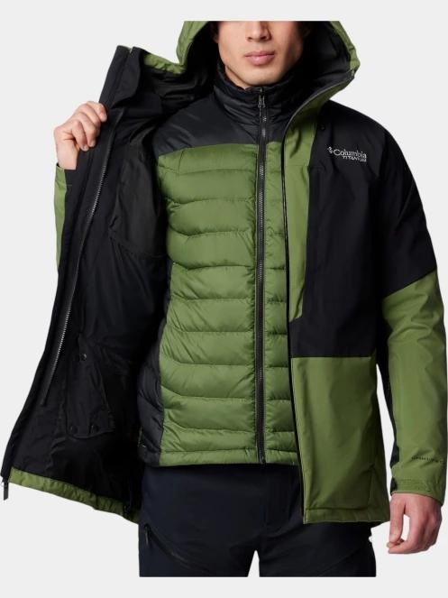 Columbia Winter District II Interchange Jacket férfi síkabát zöld színben 5