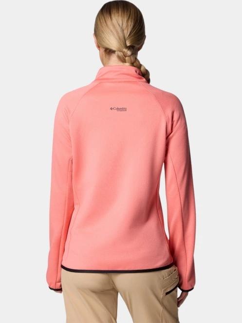 Columbia Triple Canyon Grid Fleece FZ női polár pulóver rózsaszín színben 4