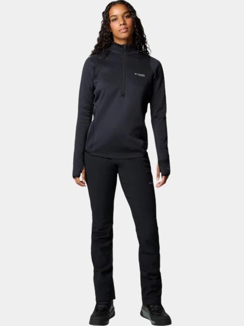 Columbia Crystal Leaf Omni-Heat Helix Half Zip női polár pulóver fekete színben 5