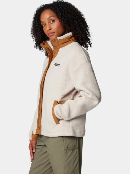 Columbia Cloud Point Snap Fleece női polár pulóver homok színben 3