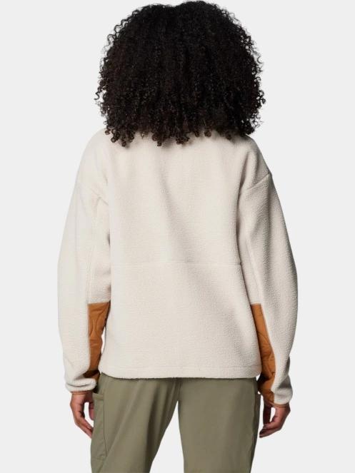 Columbia Cloud Point Snap Fleece női polár pulóver homok színben 4