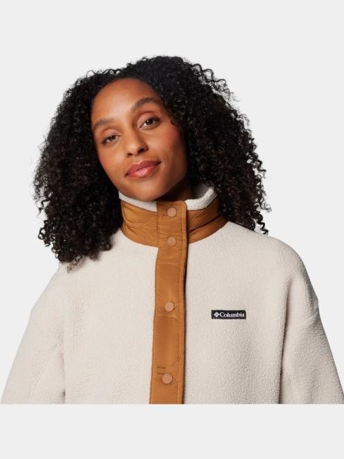 Columbia Cloud Point Snap Fleece női polár pulóver homok színben 6
