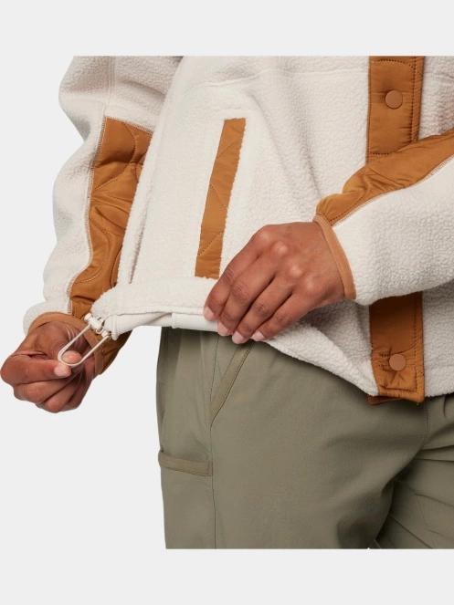 Columbia Cloud Point Snap Fleece női polár pulóver homok színben 7