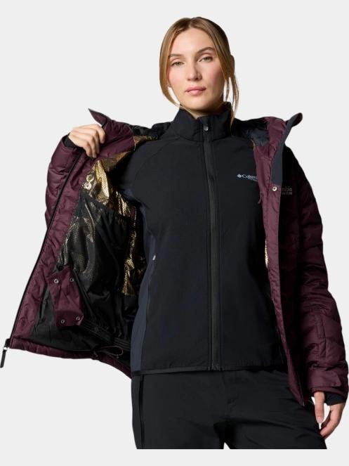 Columbia Roaring Fork II Down Jacket női steppelt síkabát piros színben 6