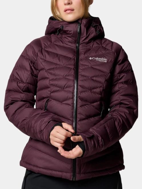 Columbia Roaring Fork II Down Jacket női steppelt síkabát piros színben 7