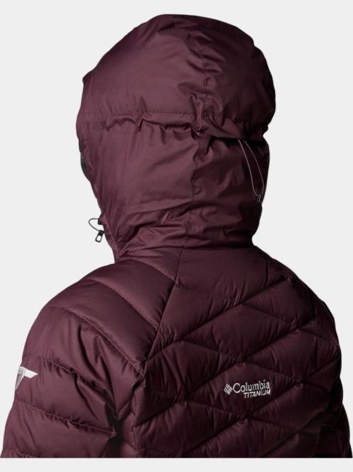 Columbia Roaring Fork II Down Jacket női steppelt síkabát piros színben 9