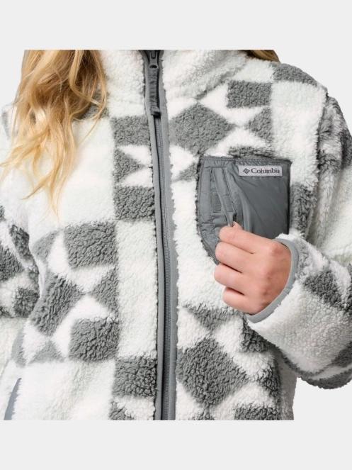 Columbia West Bend Print Full Zip II női polár pulóver zöld színben 8