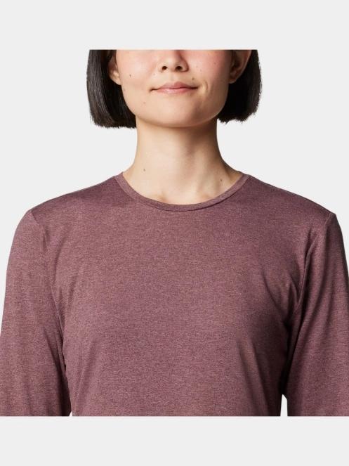 Columbia Sloan Ridge Graphic Long Sleeve Shirt női hosszú ujjú sport póló piros színben 5