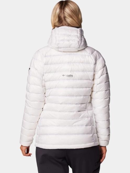 Columbia Arctic Crest Down Hooded Jacket női steppelt átmeneti kabát fehér színben 4